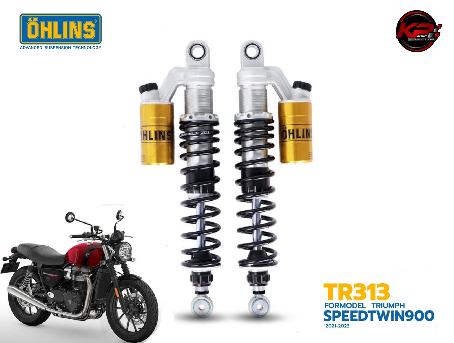 โช๊คหลัง OHLINS TR313 FOR TRIUMPH SPEEDTWIN 900 (2021-2023)