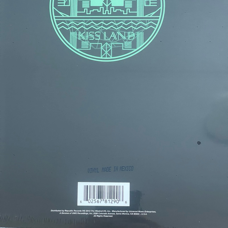 แผ่นเสียง The Weeknd - Kiss Land , 2 x Vinyl, LP, Album, Limited Edition, Reissue, Seaglass ,มือหนึ่ง ซีล