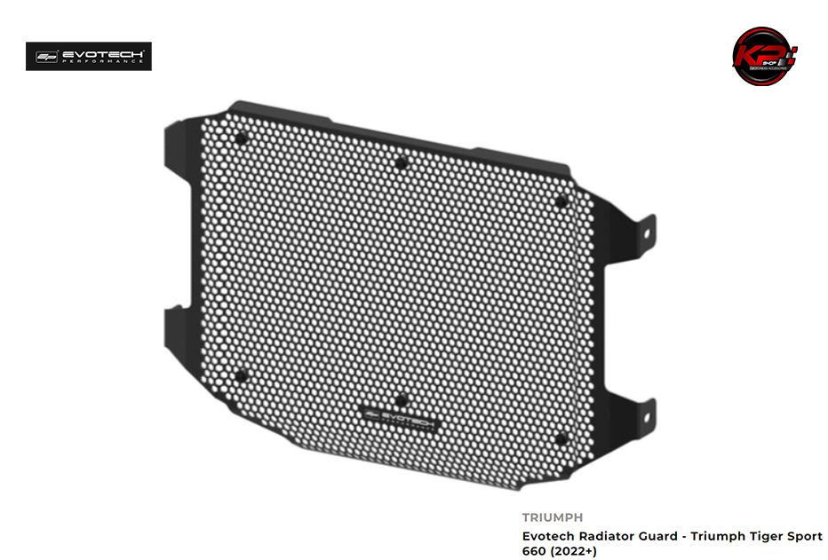การ์ดหม้อน้ำ Evotech Radiator Guard - Triumph Tiger Sport 660 (2022+)