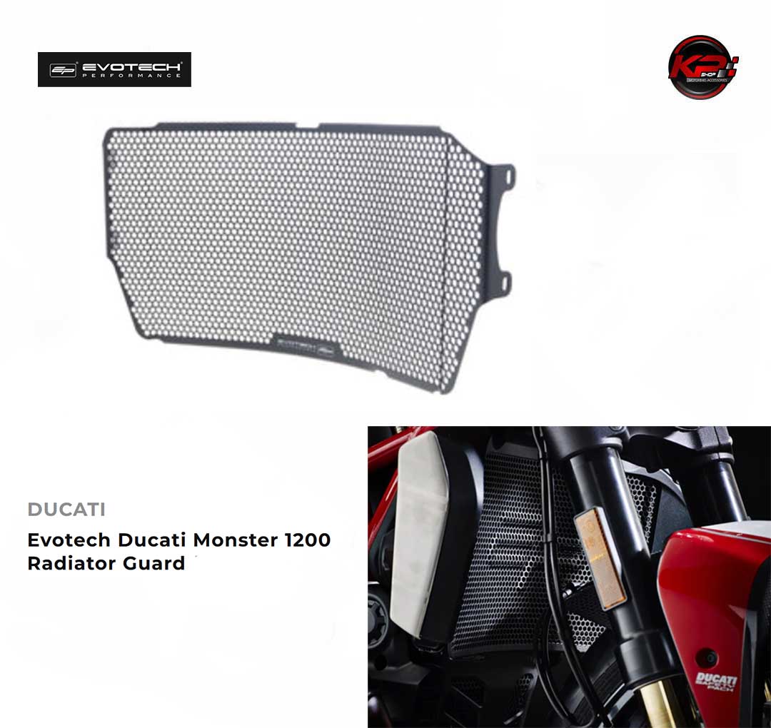 การ์ดหม้อน้ำ Evotech Ducati Monster 821 Radiator Guard