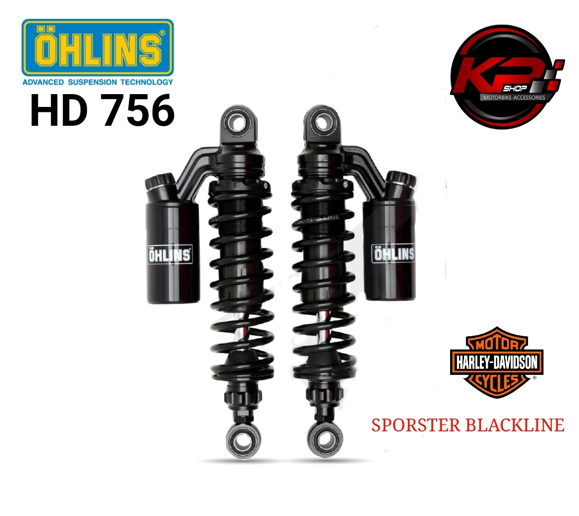 โช๊คหลัง OHLINS HD 756 (336mm) FOR HARLEY DAVIDSON SPORSTER BLACKLINE