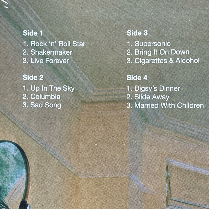 แผ่นเสียง Oasis Definitely Maybe , 30th Anniversary Edition, Strawberries & Cream Vinyl มือหนึ่ง ซีล