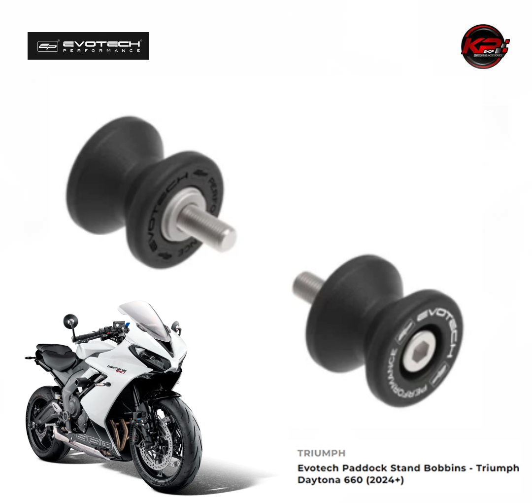 สปูน Evotech Paddock Stand Bobbins - Triumph Daytona 660 (2024+)