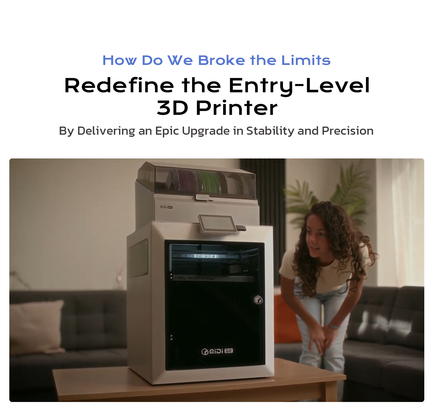 เครื่องพิมพ์ 3 มิติ (3D Printer) Qidi Q2 และ Q2 combo