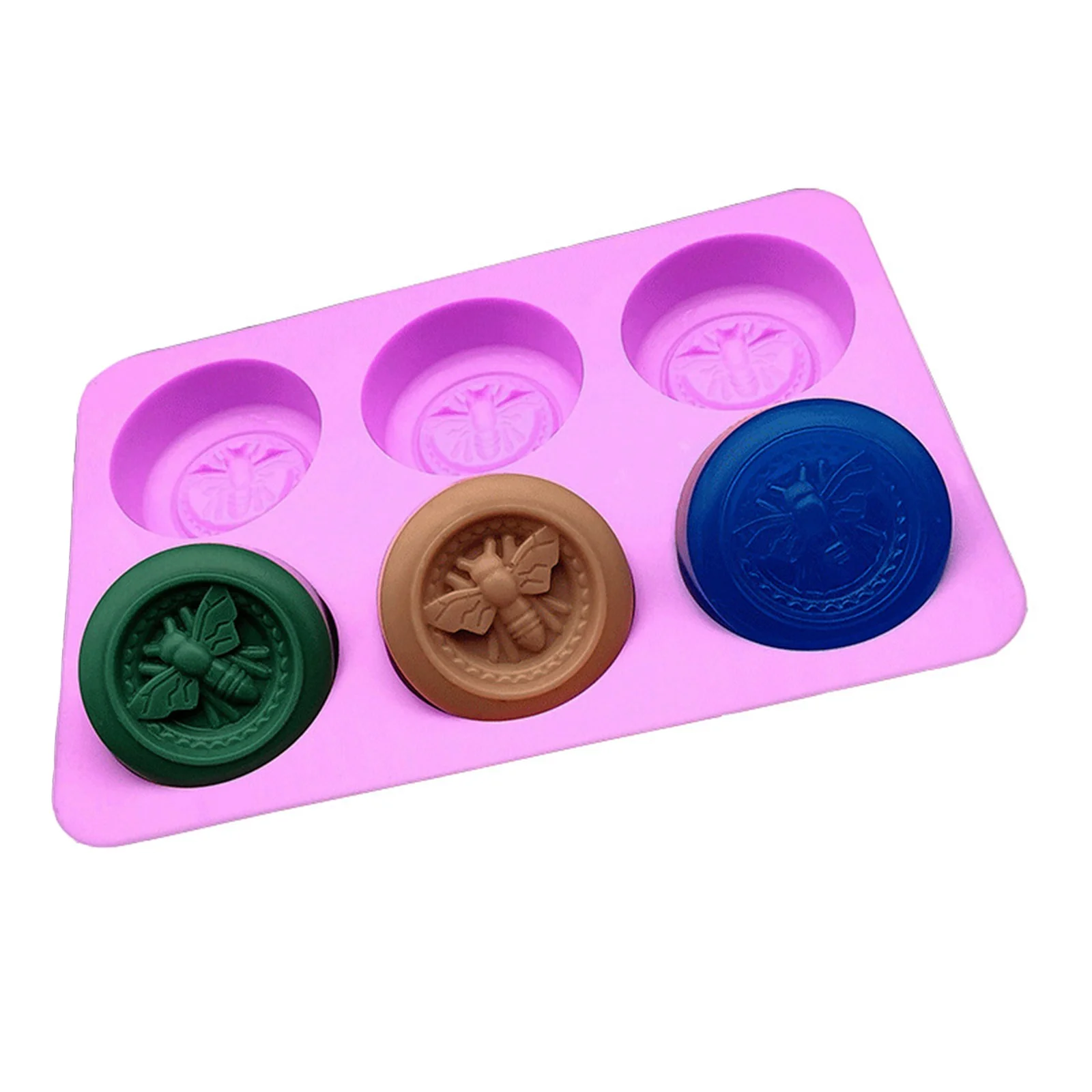 แม่พิมพ์วงกลมแมลงปอ 6ช่อง ขนาด50กรัม รหัสสินค้า: 007267