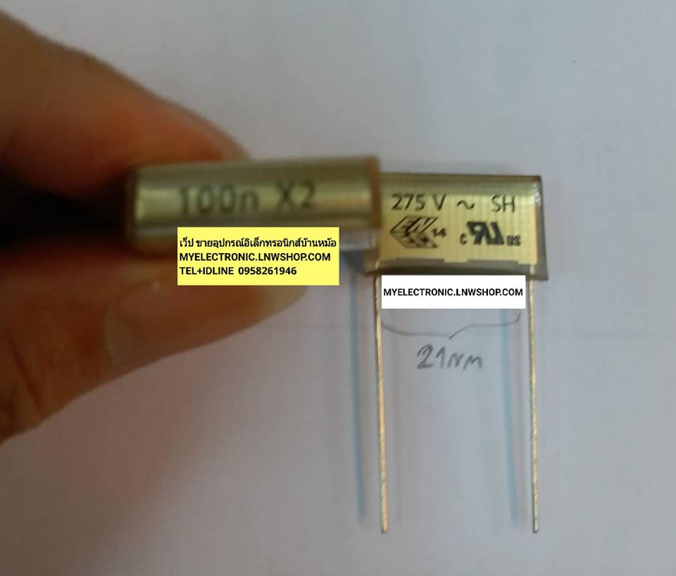 ขาย 0.1UF275V C RIFA PME271M 0.1UF 100NF275VACX2 100NF275VX2 ราคาต่อ1ตัว ราคา ตัวละ . . หน่วย บาท