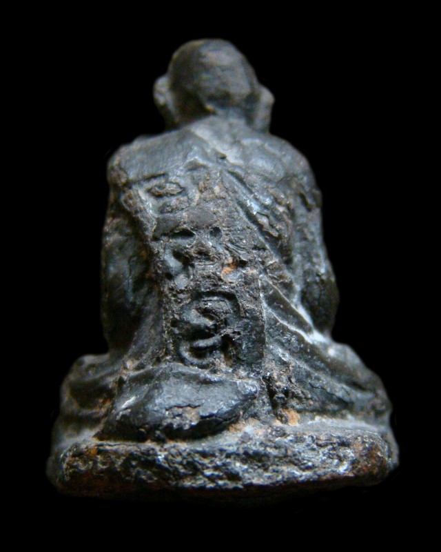 รูปหล่อโบราณ 100 ปี เนื้อแร่ หลวงพ่อเขียน ธัมมรักขิโต วัดสำนักขุนเณร จ.พิจิตร