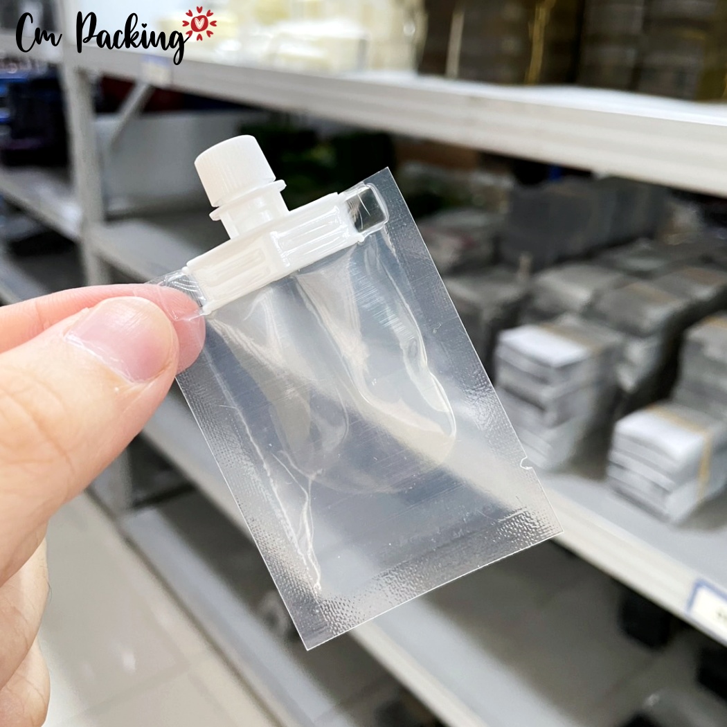 (100ใบ) ซองน้ำจิ้มน้ำสลัดฝาจุก+ไซริงค์สำหรับบรรจุ เหมาะกับร้าน delivery ตลาดนัด เพิ่มมูลค่าเพิ่ม ใช้งานง่าย ไม่หกเลอะเทอะ