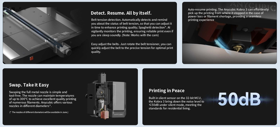 เครื่องพิมพ์ 3 มิติ , 3D Printer : Anycubic Kobra 3 combo by In2Real3d