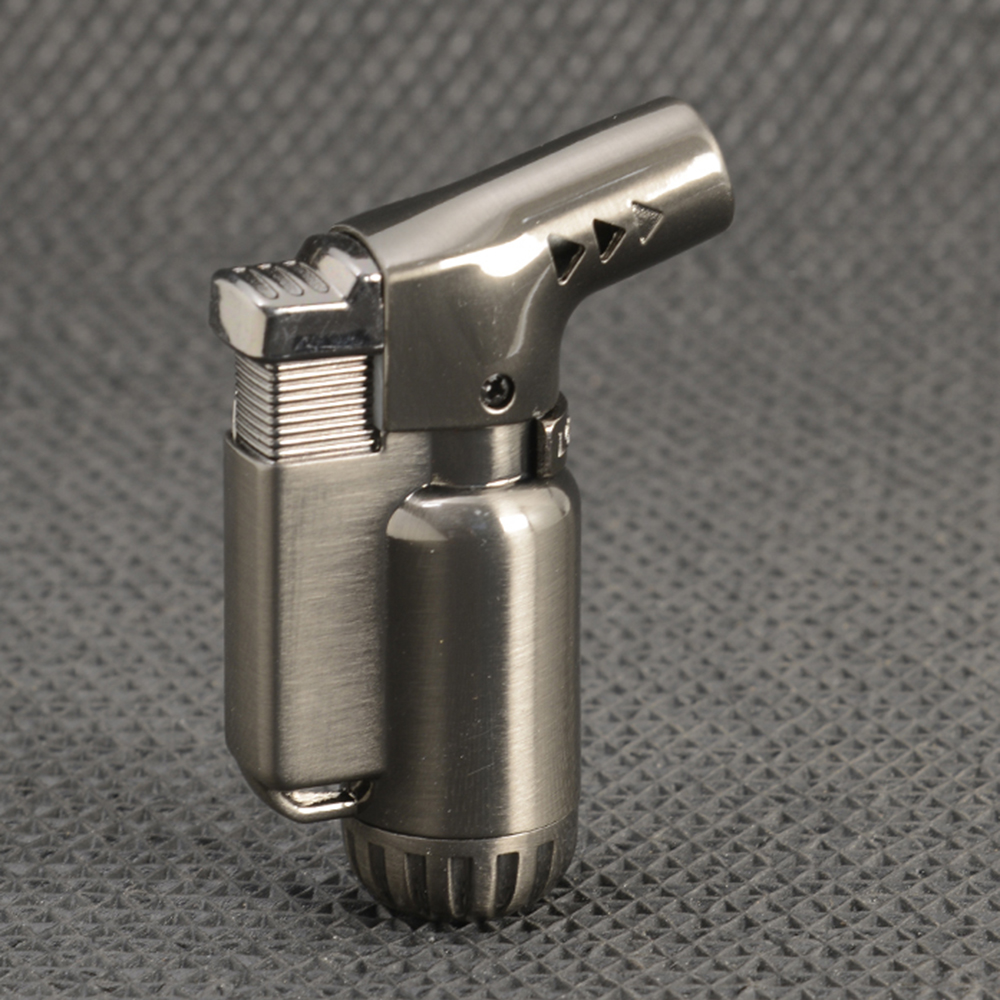 Gas Lighter ไฟแช็ค คุณภาพสูง ให้ไฟเสถียรสม่ำเสมอ เติมแก๊สได้ ใช้สำหรับจุดเตาแก๊ส Grey- Gold Color 3 75 กรัม Grey-Gold Color