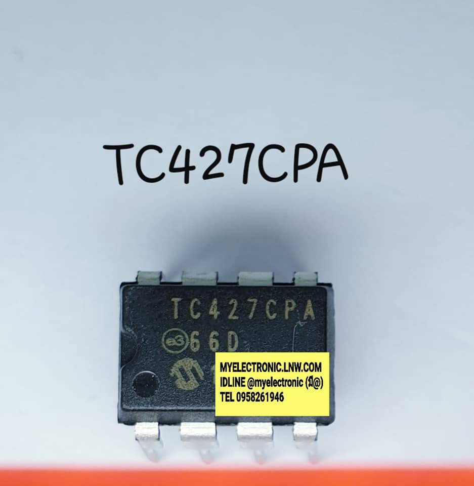 TC427CPAยี่ห้อMICROSHIPตัวถังDIP8ขาราคาตัวละ