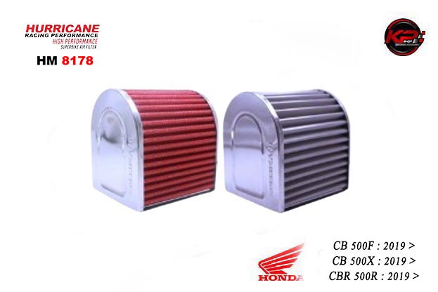 กรองอากาศ HURRICANE FOR HONDA CB500x/500F/CBR500R 2019+(COTTON) HM8178