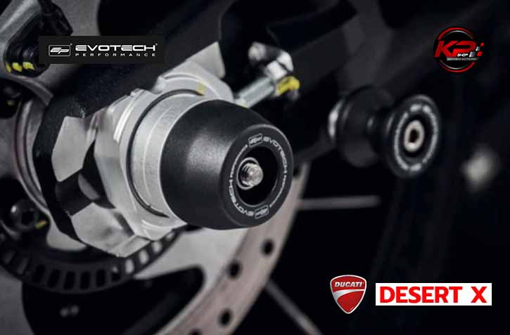 กันล้มหลัง Evotech Rear Spindle Bobbins - Ducati DesertX (2022+)