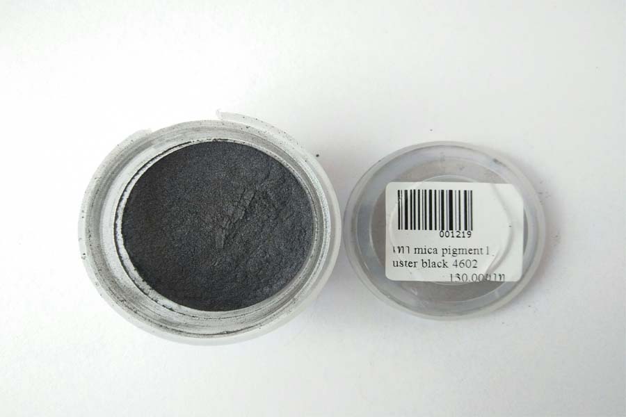 สีไมก้า สีเทา mica pigment luster black 4602