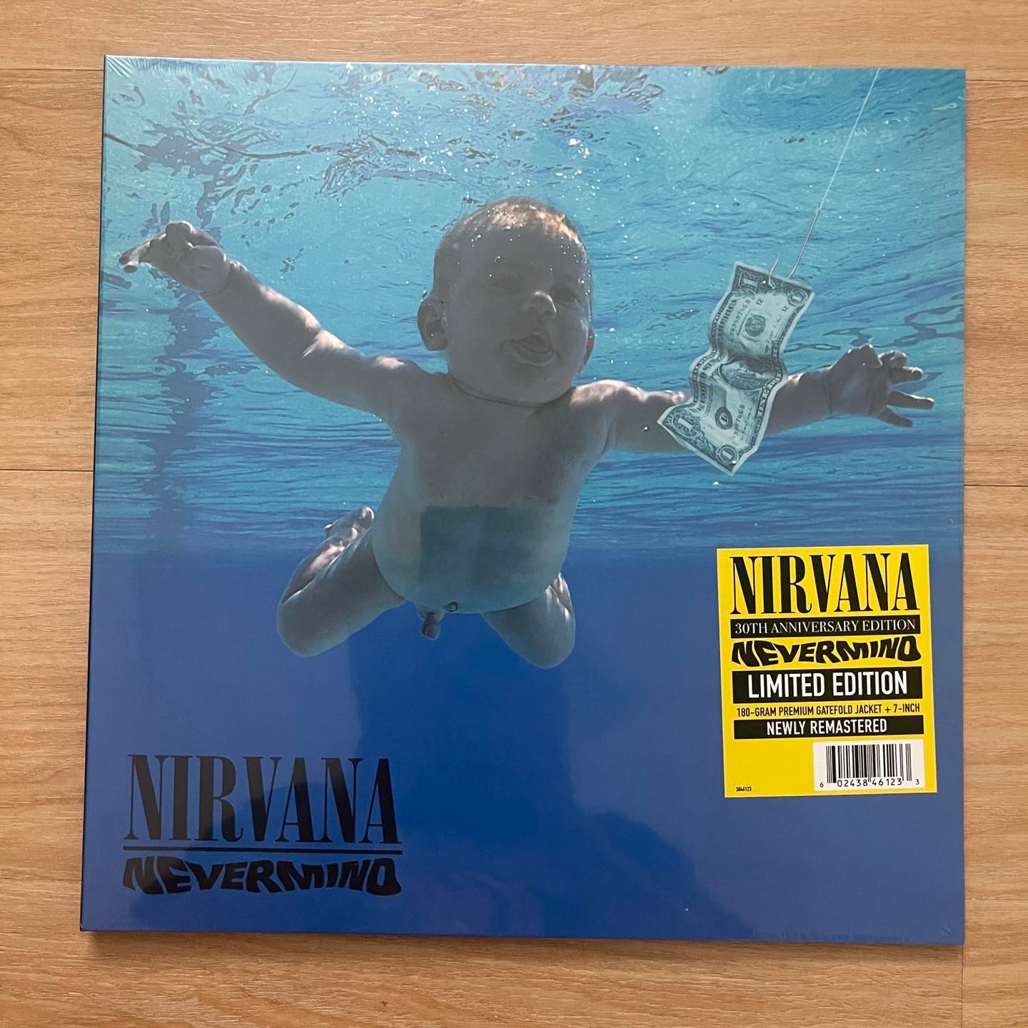 แผ่นเสียง Nirvana – Nevermind ** Limited Edition, (30th Anniversary)+ Vinyl, 7", 45 RPM แผ่นเสียงมือหนึ่ง ซีล