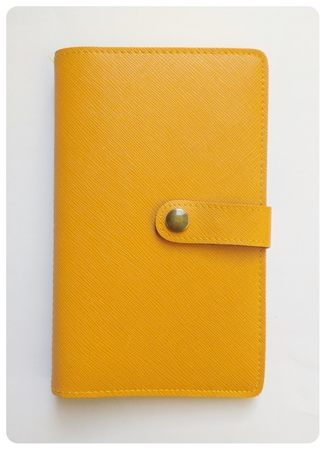 (bb-801-25) กระเป๋าใส่สมุดบัญชีฯ สีมัสตาร์ด