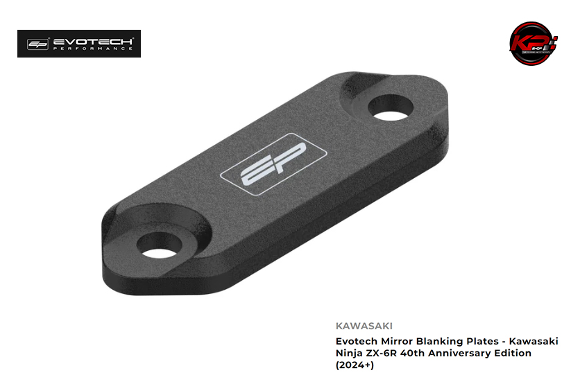 อุดกระจก Evotech Mirror Blanking Plates - Kawasaki Ninja ZX-6R 40th Anniversary Edition (2024+)