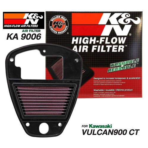 กรองอากาศ K&N KAWASAKI VULCAN900 CT (KA 9006)