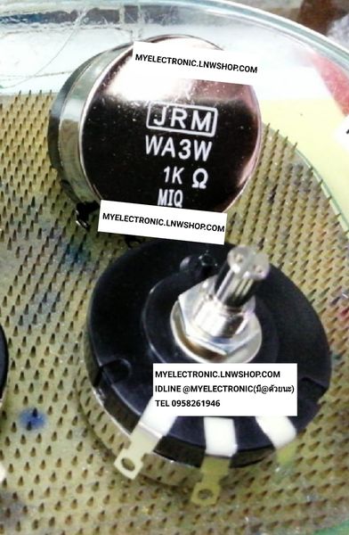 ขาย โวลุ่ม1K3W ยี่ห้อJRM รุ่น WA3W ขนาดเส้นผ่านศูนย์กลาง ตัวถัง40มม. 40MM ของแท้ ญี่ปุ่น JAPAN ราคา ตัวละ . . . . หน่วย บาท