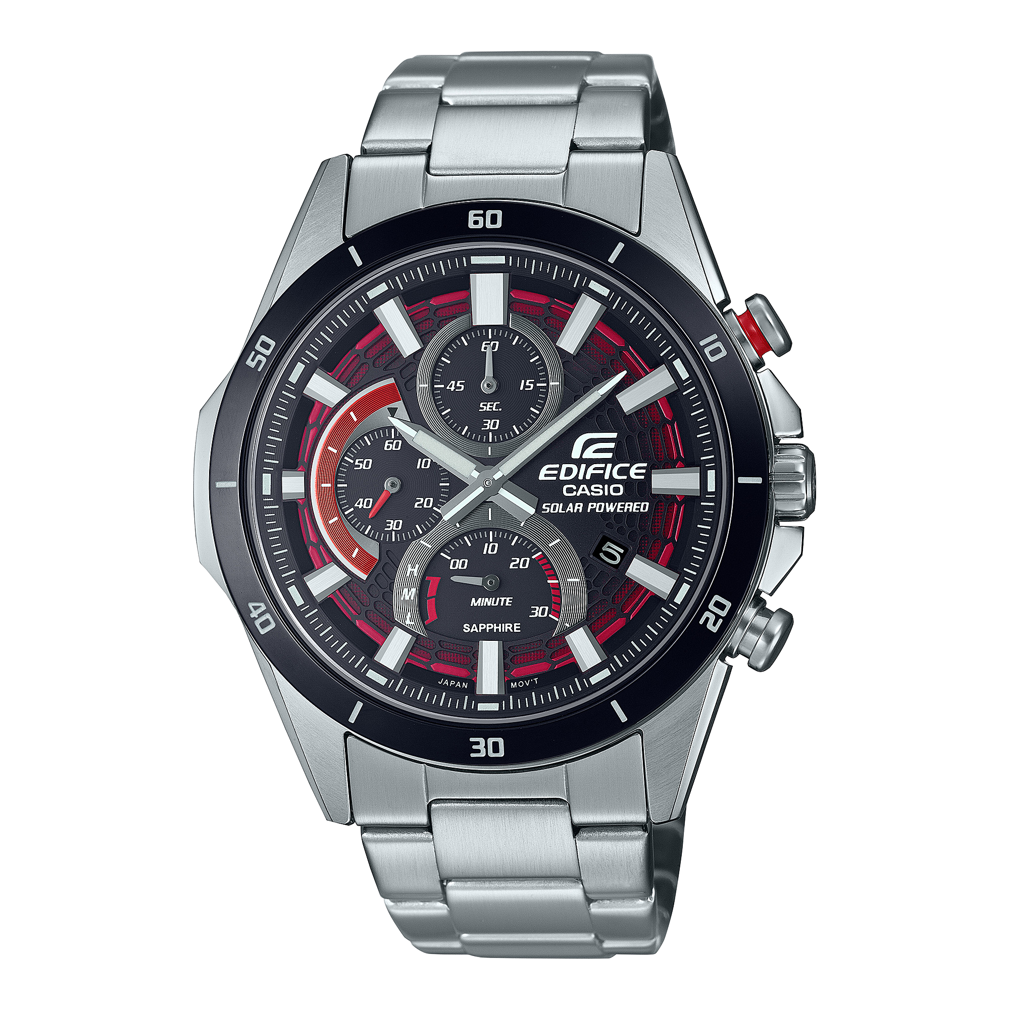 EFS-S610DB-1AV | รูปทรงเพรียวบางประดับคริสตัลแซฟไฟร์ | EDIFICE | นาฬิกา | CASIO