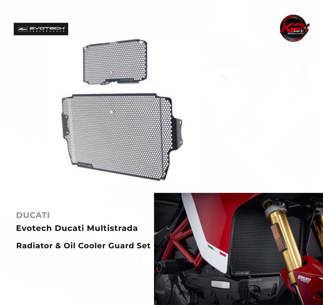 การ์ดหม้อน้ำ พร้อม การ์ดออย EVOTECH PERFORMANCE MULTISTRADA 950/1200/1260/ENDURO/v2