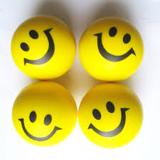 บอลบีบสำหรับบริหารมือ หน้ายิ้มสีล้วน