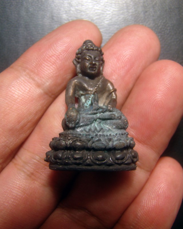 พระกริ่่ง หลวงพ่อหยอด วัดแก้วเจริญ รุ่นสมปรารถนาเฮง ปี 2537 #J2