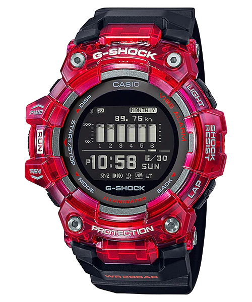 Casio G-Shock Bluetooth® (เพื่อการออกำลังกาย นับก้าวได้) รุ่น GBD-100SM-4A1