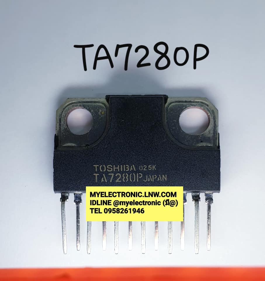 TA7280Pยี่ห้อTOSHIBAตัวถังSIL12ขาราคาตัวละบาท