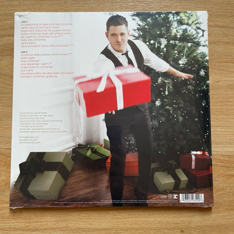 แผ่นเสียง Michael Buble อัลบั้ม christmas *limited Red vinyl แผ่นสีเเดง , Album,มือหนึ่ง ซีล