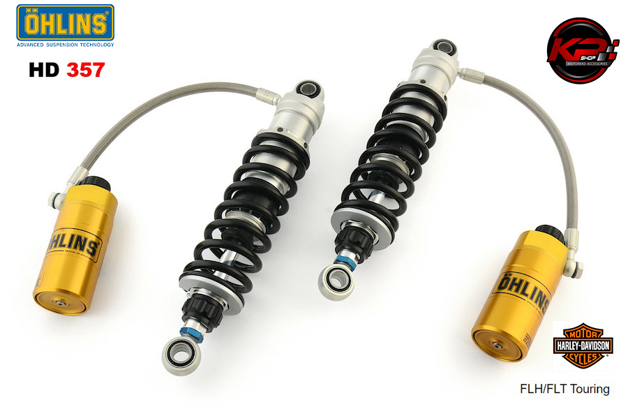 โช๊คหลัง OHLINS HD 357 (337 mm, black springs) FOR HARLEY DAVISON FLH/FLT Touring