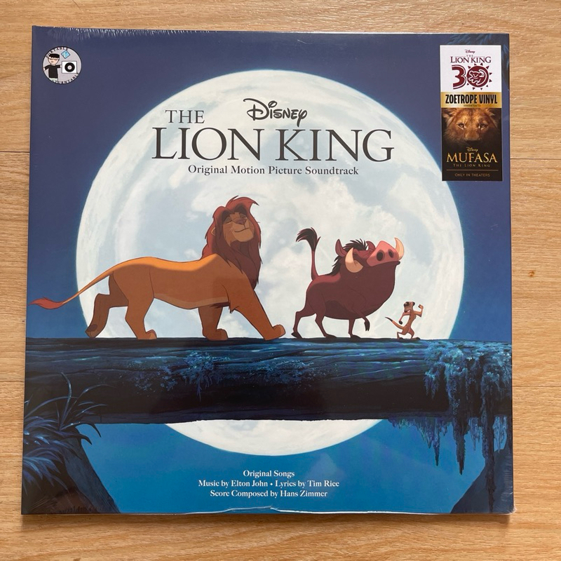 แผ่นเสียง Disney The Lion King (Original Motion Picture Soundtrack) Vinyl,Picture Disc, Zoetrope, 30th Anniversary มือหนึ่ง ซีล