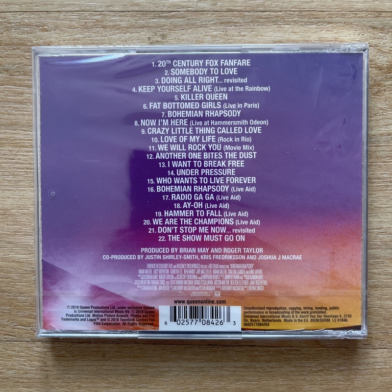 CD Bohemian Rhapsody (The Original Soundtrack) แผ่นแท้ มือหนึ่ง ซีล