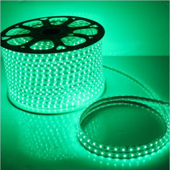 สว่างสุดในรุ่น5050)ไฟปีใหม่ ไฟสายยางท่อแบน 60LED/M งานพรีเมี่ยม (100 เมตร)(ฟรี ปลั๊กหัวจ่าย 5ตัว) ไฟเส้น led strip light