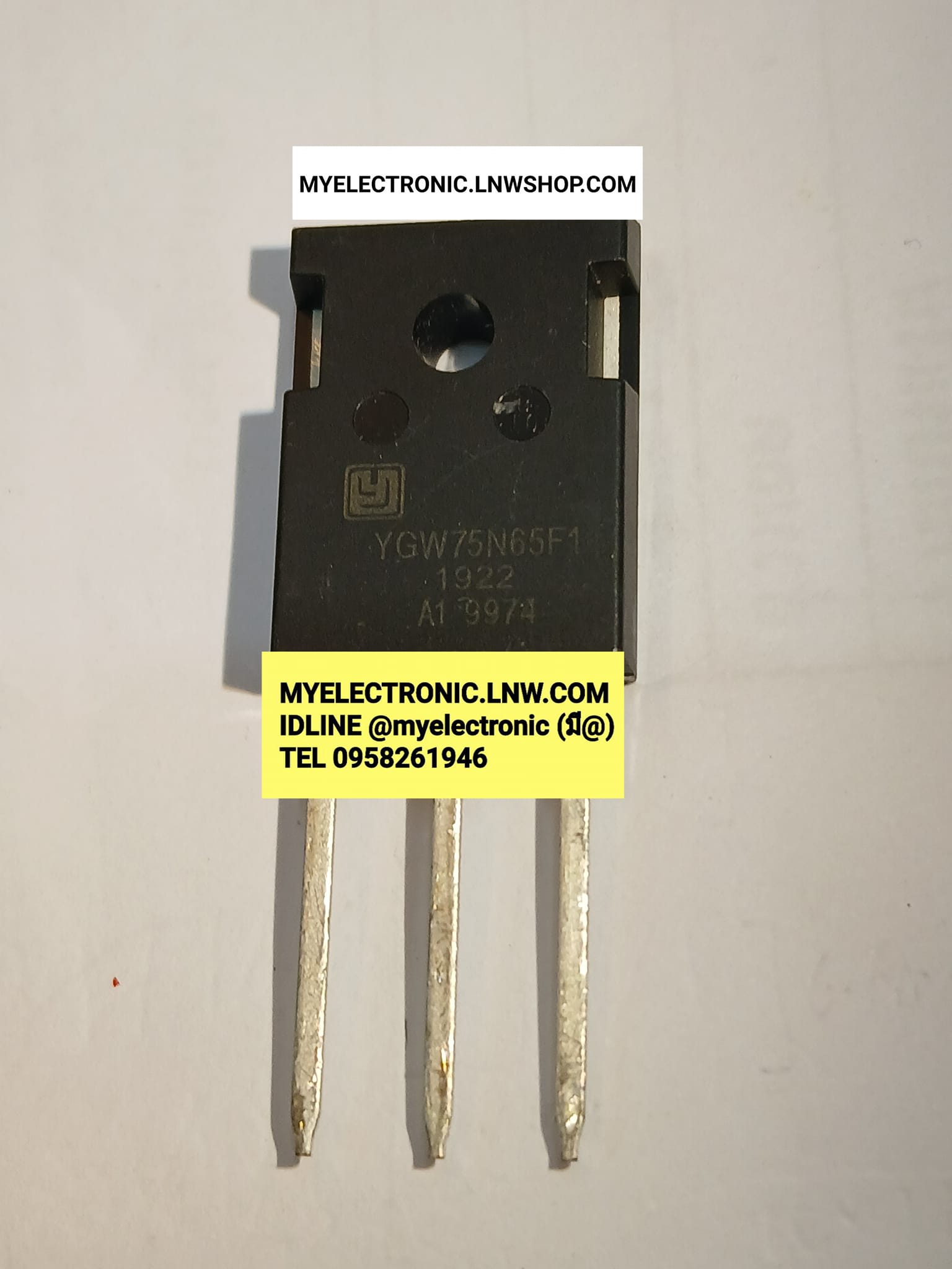 ขาย YGW75N65F1 YGW75N65FI YGW75N65 F1 YGW 75N65 FI ตัวถัง TO-247 ยี่ห้อ ราคา ตัวละ . . . . . หน่วย บาท