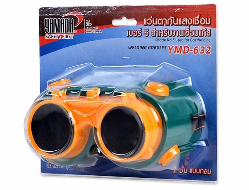 แว่นตากันแสงเชื่อม 2 ชั้น แบบกลม Mod.YMD-632