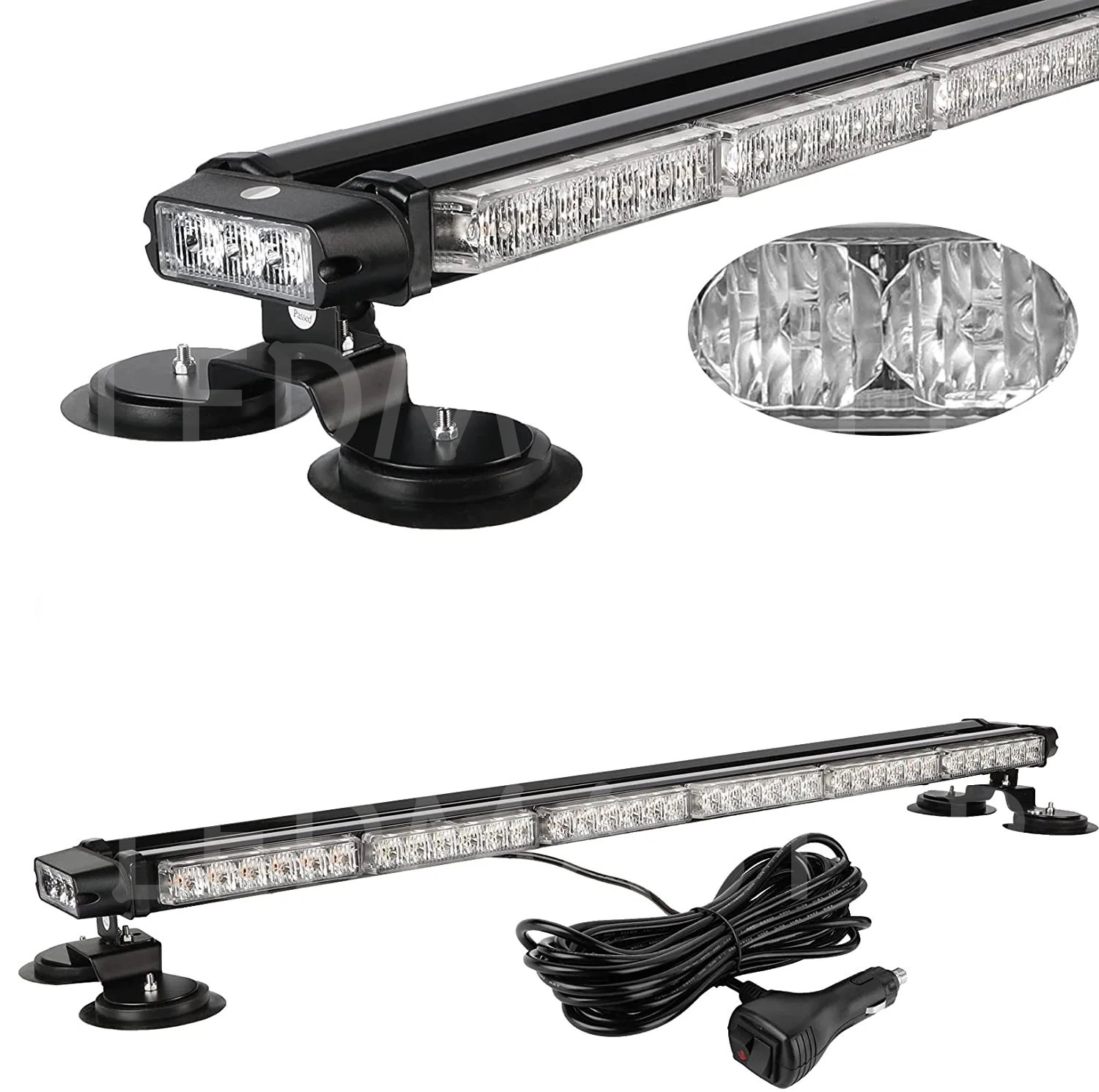 รุ่นใหม่ สว่างจัดเต็ม ไฟไซเรน LED ติดหลังคา Siren 78LED 12V-24V ไฟติดหลังคา 6 ท่อน 4 หน้า แสงส้ม ไฟไซเรนติดหลังคารถ งานพรีเมี่ยม คุณภาพสูง