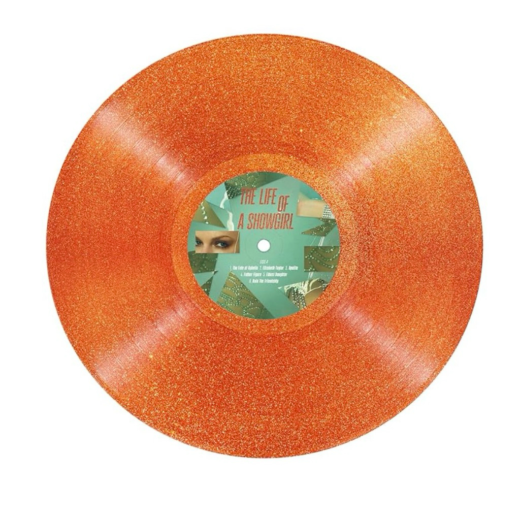 แผ่นเสียง Taylor Swift The Life Of A Showgirl Sweat Orange Glitter Vinyl มือหนึ่ง ซีล