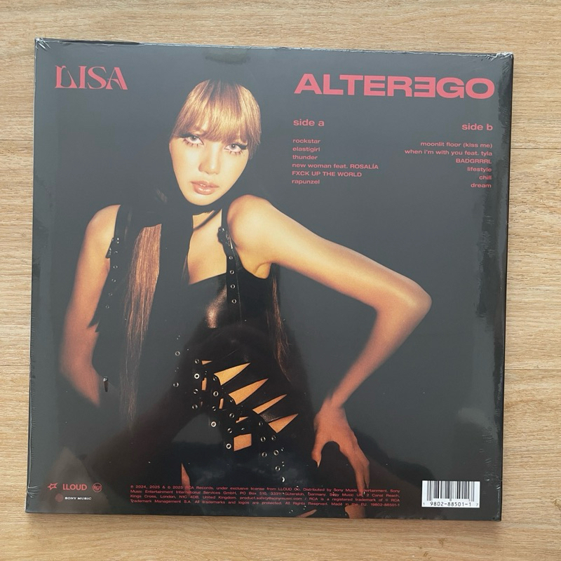 แผ่นเสียง Lisa Alter Ego ,Vinyl, LP, Album, Stereo, Black Marbled vinyl มือหนึ่ง ซีล