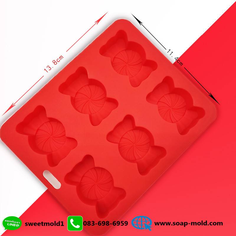 แม่พิมพ์ลูกอม 6ช่อง 20กรัม