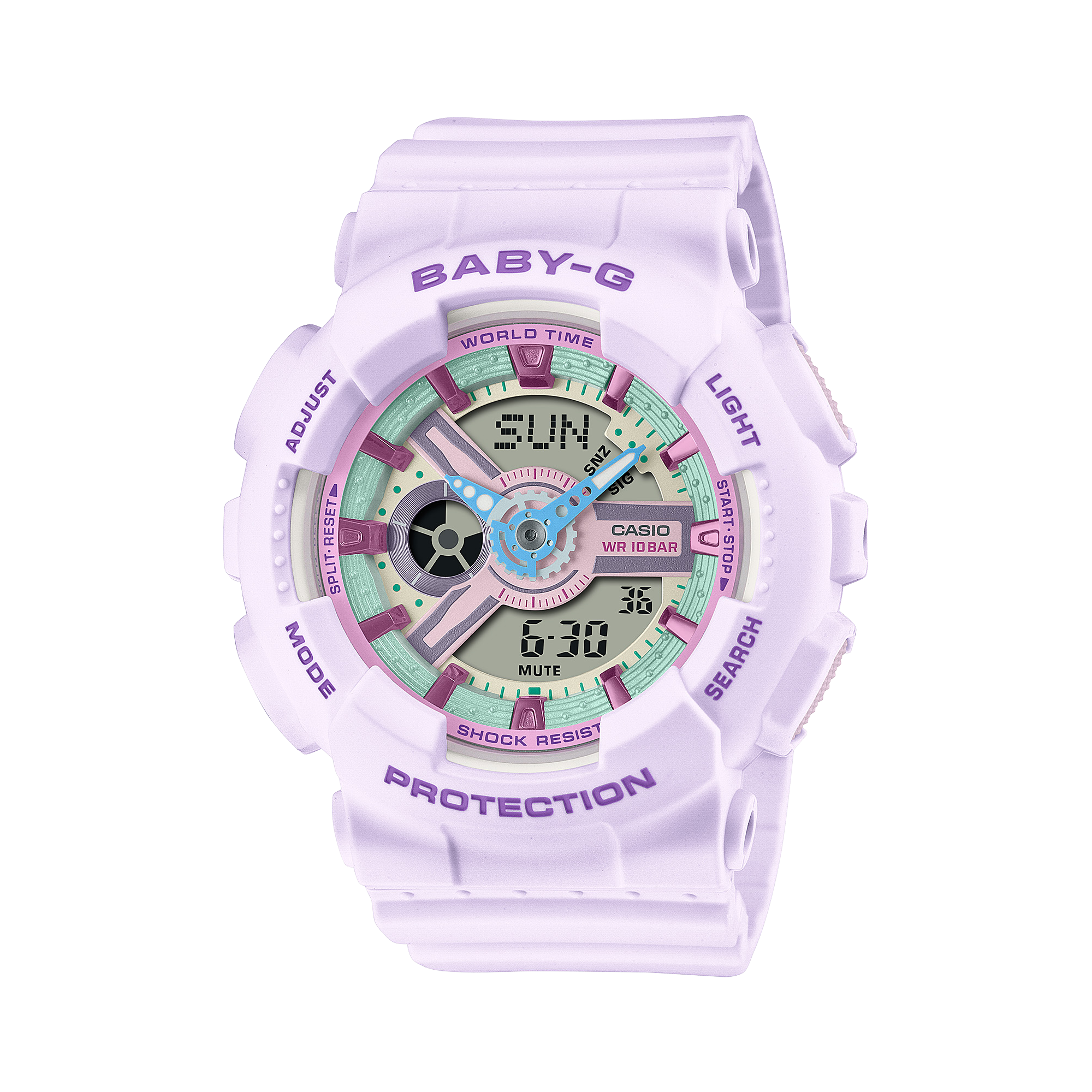 BA-110XPM-6A | อะนาล็อก-ดิจิตอลมาตรฐาน | BABY-G | นาฬิกา