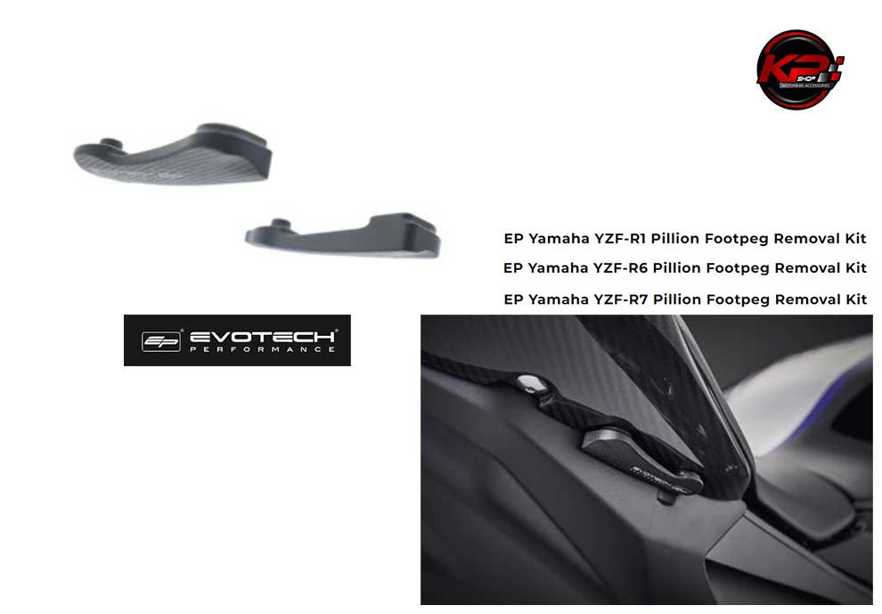 ตัวอุดพักเท้า EVOTECH FOR YAMAHA YZF R6