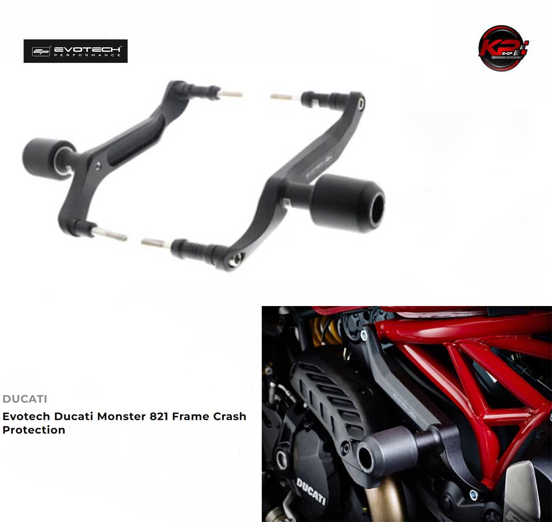 กันล้มกลาง Evotech Ducati Monster 821/1200 Frame Crash Protection