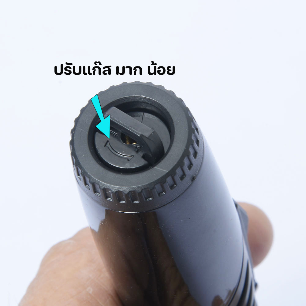 Gas Lighter ไฟแช็ค คุณภาพสูง ให้ไฟเสถียรสม่ำเสมอ เติมแก๊สได้ ใช้สำหรับจุดเตาแก๊ส Color Black Lighter ชิ้น 1 กรัม Black