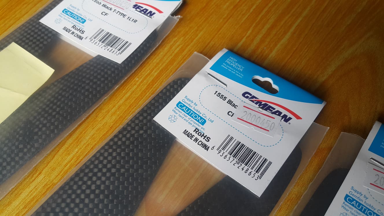 Carbon Fiber 1555 15 x 5.5 CW/CCW