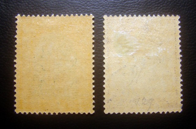 ((--ร.5--ครบชุด ยังไม่ใช้--)) s2355-แสตมป์รัชกาลที่ 5 วัดแจ้ง ชุดชั่วคราว-แก้สตางค์ ปี 2458 Provisional Issue 1915 ครบชุด 2 ดวง ยังไม่ใช้ ราคาเบา หายาก น่าสะสมครับ