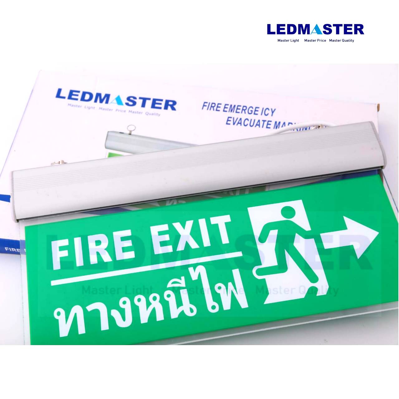 LEDMASTER ป้ายทางหนีไฟฉุกเฉิน Led Fire Exit ป้ายทางออก Exit light ป้ายบอกทางออกบันไดหนีไฟ ราคาส่ง ป้ายไฟฉุกเฉินเรืองเเสง ป้ายทางออกฉุกเฉิน