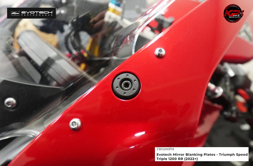 อุดกระจก Evotech Mirror Blanking Plates - Triumph Speed Triple 1200 RR (2022+)