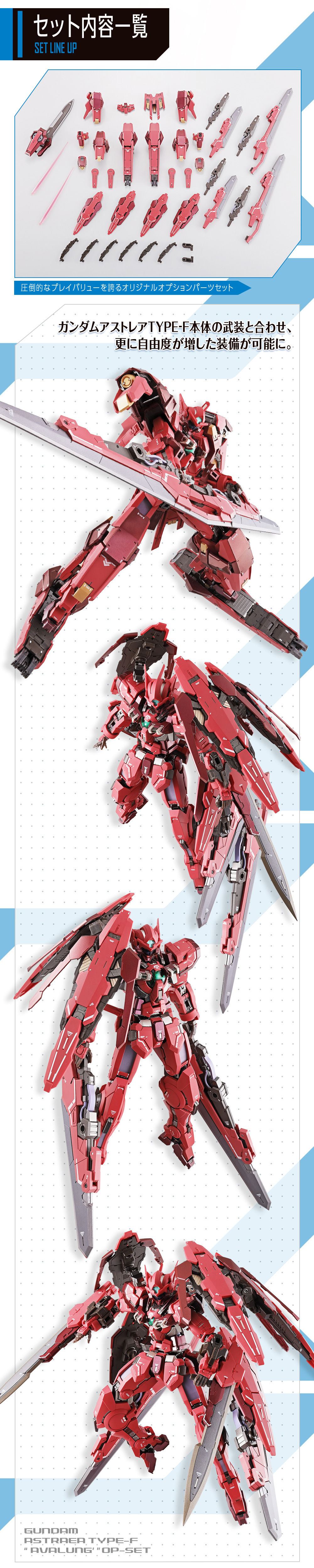 METAL BUILD - AVALANCHE DASH OP SET FOR GUNDAM ASTRAEA TYPE-F