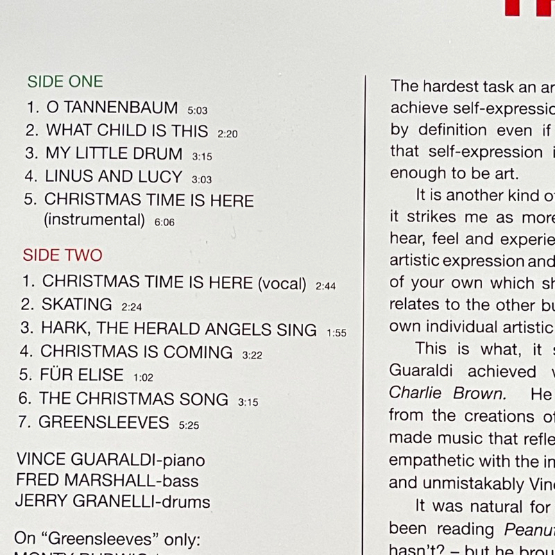 แผ่นเสียง A Charlie Brown Christmas - Special Green Vinyl, LP, Album, Reissue, Stereo มือหนึ่ง ซีล